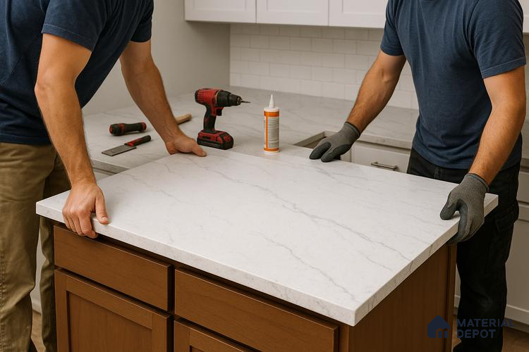 Standard Quartz Countertop Installation (Full Slab)