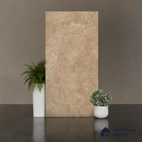 Stone Floor & Wall Tile TL 07085 G Unika Kemberg Natural 4 ft x 2 ft Matte Finish GVT Vitrified Tile - 9 mm | 4 Random Design | Suitable For living Room, Bedroom, Bathroom