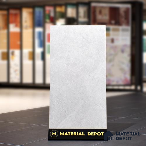 Stone Floor & Wall Tile TL 07082 Canberra Bianco 4 ft x 2 ft Matte Finish Vitrified Tile - 9 mm | 4 Random Design | Suitable For living Room, Bedroom, Bathroom