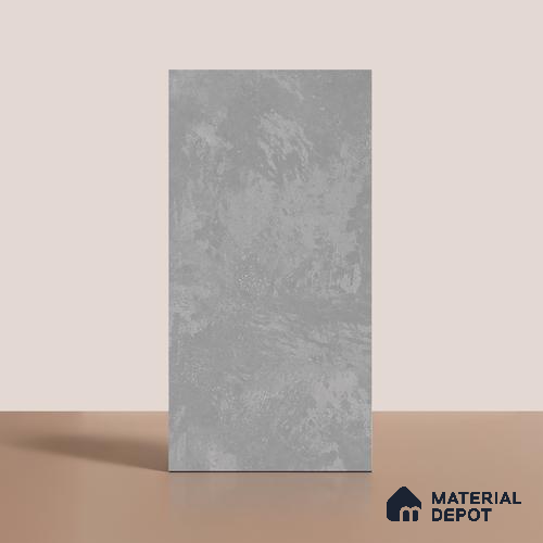 Grey Stone Floor & Wall Tile TL 06703 F Gravier Iron Mist 2 ft x 4 ft Vitrified Carving Matte Finish - 9 mm | 4 Random Design | Suitable for Living Room, Bedroom, Bathroom