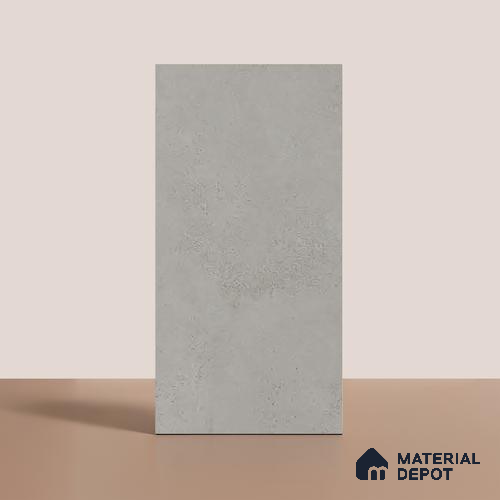 Grey Stone Floor & Wall Tile TL 06738 E Gravier Smokestone Concrete 4 ft x 2 ft Vitrified Carving Matte Finish - 9 mm | 8 Random Design | Suitable for Living Room, Bedroom, Bathroom