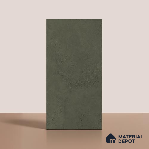Green Stone Floor & Wall Tile TL 06738 G Gravier Verdant Haze 4 ft x 2 ft Vitrified Carving Matte Finish - 9 mm | 8 Random Design | Suitable for Living Room, Bedroom, Bathroom