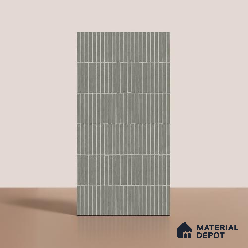 Grey Highlighter Wall Tile TL 06738 J Gravier Mossstone Concrete Etch 4 ft x 2 ft Vitrified Carving Matte Finish - 9 mm | Suitable for Living Room, Bedroom, Bathroom