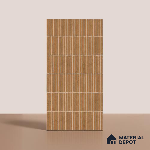 Brown Highlighter Wall Tile TL 06738 T Gravier Desertstone Concrete Etch 4 ft x 2 ft Vitrified Carving Matte Finish - 9 mm | Suitable for Living Room, Bedroom, Bathroom