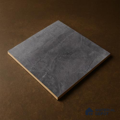 Stone Look Parking Floor Tile TL 07077 Quartzite Nero 400 x 400 mm Anti Skid Tiles Vitrified Matte Finish - 12 mm | Suitable for Heavy Duty Parking, Terrace & Balcony | Pattern Alignment May Vary | 2-3 mm Spacer is Mandatory