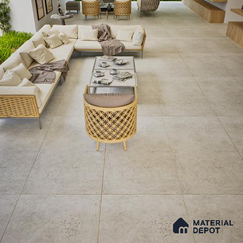 Stone Look Wall & Floor Tile TL 06657 C Riga Gris 4 ft x 2 ft Full Body Vitrified Matte Finish - 9 mm | 6 Random Design | Suitable For Living Room, Bedroom, Bathroom