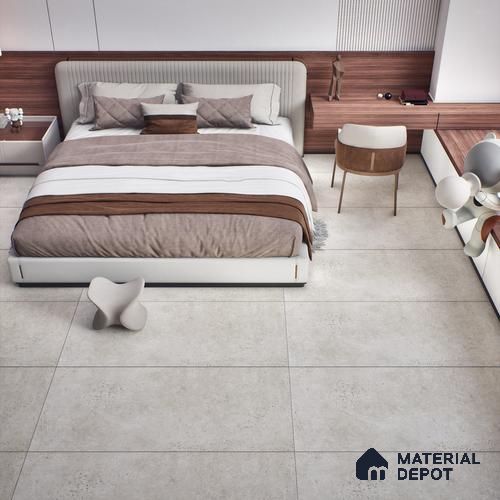 Stone Look Wall & Floor Tile TL 06657 C Riga Gris 4 ft x 2 ft Full Body Vitrified Matte Finish - 9 mm | 6 Random Design | Suitable For Living Room, Bedroom, Bathroom