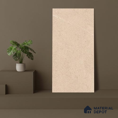 Stone Look Wall & Floor Tile TL 06658 B Polar Sand 4 ft x 2 ft Full Body Vitrified Matte Finish - 9 mm | 6 Random Design | Suitable For Living Room, Bedroom, Bathroom