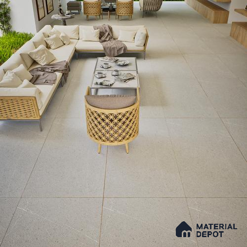 Stone Look Wall & Floor Tile TL 06658 C Polar Gris 4 ft x 2 ft Full Body Vitrified Matte Finish - 9 mm | 6 Random Design | Suitable For Living Room, Bedroom, Bathroom