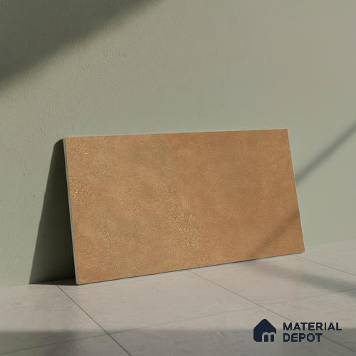 Cement Floor Tile TL 06023 AA Spectra Earth 2 ft x 11.8 Inch Vitrified Matte Slate Punch Finish - 12 mm | 6 Random Design | Ideal For Living Room, Bathroom, Restaurants