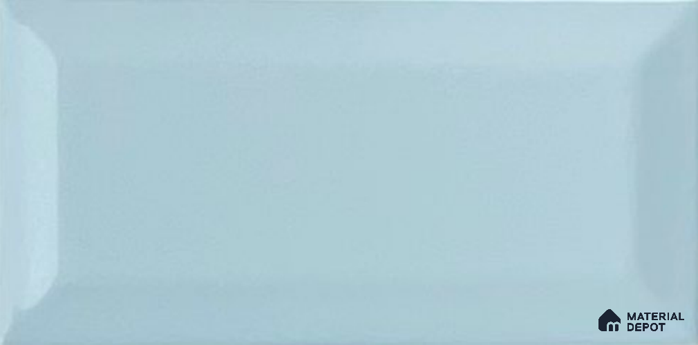 TL 00005 G 8x4 inches Ice Blue Bevelled Glossy Finish Ceramic Wall Tile - 7 mm