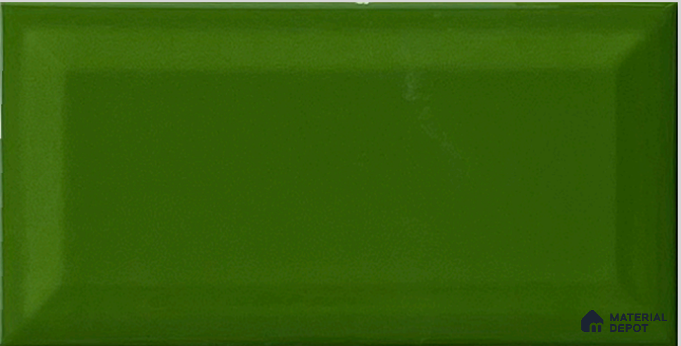 TL 00006 D 8x4 inches Oasis Green Bevelled Glossy Finish Ceramic Wall Tile - 7 mm
