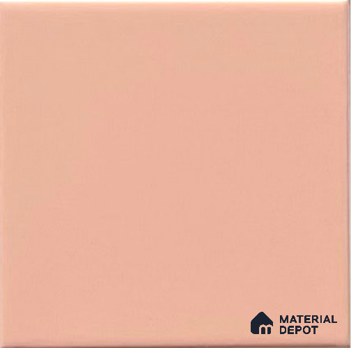 TL 00055 E 4x4 inches Pink Plain Glossy Finish Ceramic Wall Tile - 5.8 mm