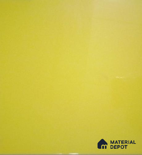 TL 00057 8x8 inches Lemon Yellow Glossy Finish Ceramic Wall Tile - 6 mm | Please Expect a Slight Variation of Pattern
