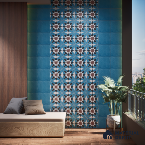 Subway Wall & Floor Tile TL 05262 B Solana Base 1 Nyra Naturale 8 x 8 inch Vitrified Matte Finish - 8 mm | Suitable for Accent / Feature Walls, Bathroom, Kitchen Wall & Backsplashes | Please Expect a Slight Variation of Pattern