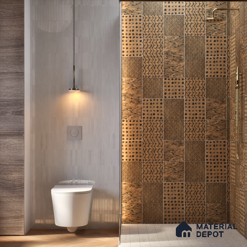 Subway Moroccan Wall & Floor Tile TL 05245 Zahara Deserted 8 x 8 inch Vitrified Matte Finish - 8 mm | 8 Random Faces | Suitable for Accent / Feature Walls, Bathroom, Kitchen Wall & Backsplashes | Please Expect a Slight Variation of Pattern