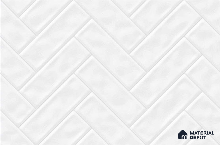 Budget Friendly Subway Wall Tile Value For Money TL 06239  18 x 12 inch - Ceramic Glossy Finish -7 mm  | Suitable for Kitchen & Bathroom