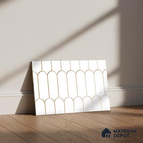 Budget Friendly Subway Wall Tile Value For Money TL 06244 18 x 12 inch - Ceramic Glossy Finish -7 mm | Suitable for Kitchen & Bathroom