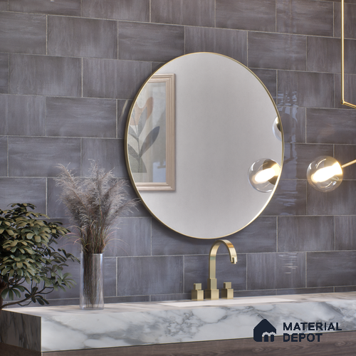Subway Wall Tile TL 05236 Coastal Coatings Base 1 Lumber Grey 12 x 6 inch Vitrified Glossy Finish - 8 mm | 12 Random Faces | Suitable for Accent / Feature Walls, Bathroom, Kitchen Wall & Backsplashes