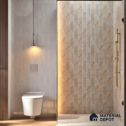 Subway Wall Tile TL 06167 C Relic Oasis Desert 12 x 3 inch Ceramic Matte Finish - 10 mm | 25 Random Design | Suitable for Accent / Feature Walls, Bathroom, Kitchen Wall & Backsplashes