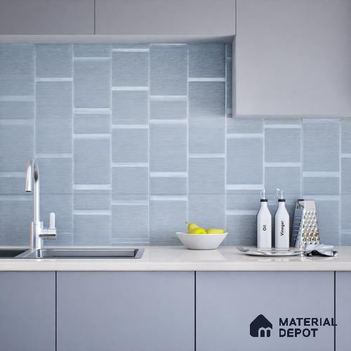 Subway Wall Tile TL 05849 C Tones Evening Glow 2 ft x 1 ft Ceramic Matte Finish - 9 mm | Suitable for Bathroom, Kitchen & Backsplashes | Please Expect a Slight Variation of Pattern