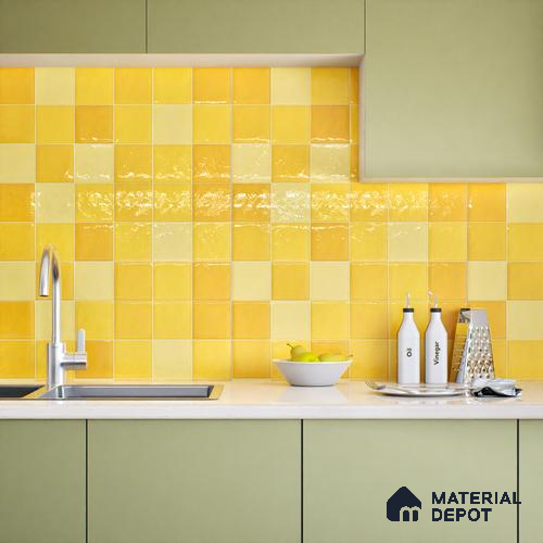 Subway Wall Tile TL 05848 B Tones Toffee Delight 2 ft x 1 ft Ceramic Glossy Finish - 9 mm | Suitable for Bathroom, Kitchen & Backsplashes | Please Expect a Slight Variation of Pattern