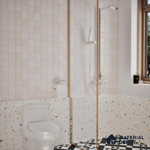 Subway Wall Tile TL 05848 C Tones Pearl Essence 2 ft x 1 ft Ceramic Glossy Finish - 9 mm | Suitable for Bathroom, Kitchen & Backsplashes | Please Expect a Slight Variation of Pattern