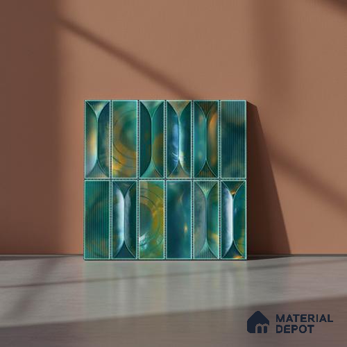 Faux Subway Wall Tile TL 06355 E Baystone 12 inch x 12 inch Ceramic Matte Finish - 9.5 mm | Suitable for Accent / Feature Walls, Bathroom, Kitchen Wall & Backsplashes | Please Expect a Slight Variation of Pattern