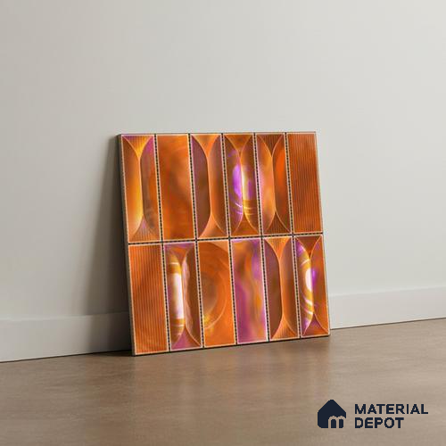 Faux Subway Wall Tile TL 06355 AquaSlide 12 inch x 12 inch Ceramic Matte Finish - 9.5 mm | Suitable for Accent / Feature Walls, Bathroom, Kitchen Wall & Backsplashes | Please Expect a Slight Variation of Pattern