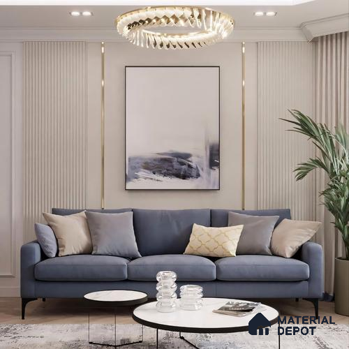 SS 304 T Profile Brush Gold Matte Finish Edgeline PM 00281 Y | 10 ft (3 mtr) x 18 mm x 0.6 mm | Adhesive Type Installation | Suitable for Floor & Walls