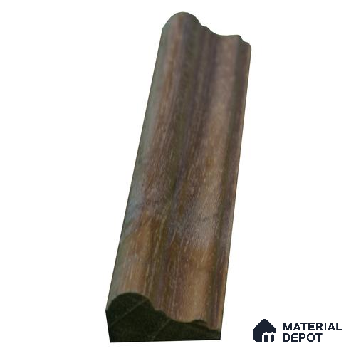Ready To Install DIY Finished Teak Wood Designer Wainscot French Wall Moulding Design 1 Granulux PM 00295 E | 7.5 ft x 22 mm x 11 mm | Nail & Adhesive Installation
