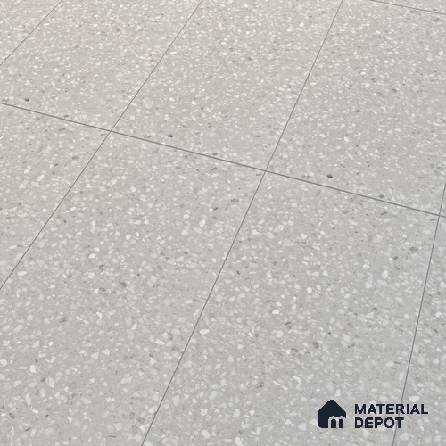 Terrazzo Floor & Wall Tile TL 07140 Arizon Grey 4 ft x 2 ft Matte Finish Vitrified Tile - 9 mm | 4 Random Design | Suitable For living Room, Bedroom, Bathroom