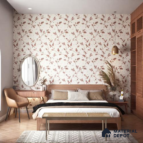 Floral Wall Tile TL 06143 B Crackle Flora Decor 4 ft x 2 ft Vitrified Glue Matte Finish - 9 mm | Suitable For Living Room, Bedroom, Bathroom, Dining