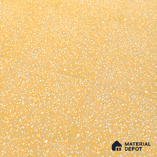 Terrazzo Floor & Wall Tile TL 06086 E Terrazzo Mustard 4 ft x 2 ft Vitrified Matte Finish - 9 mm | 8 Random Design | Suitable For Living Room, Bedroom, Bathroom, Kitchen