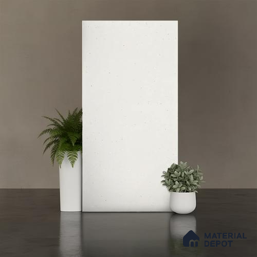 Terrazzo Wall & Floor Tile TL 06660 Stars Bianco Natural 4 ft x 2 ft Full Body Vitrified Matte Finish - 9 mm | Suitable For Living Room, Bedroom, Bathroom, Terrace, Office & Balcony