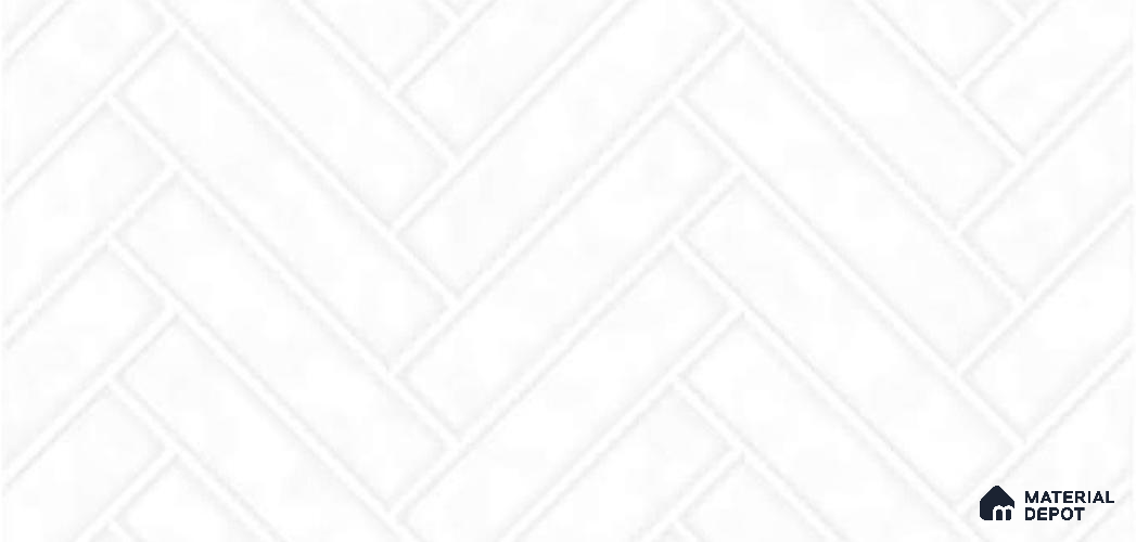 Wall Tile TL 07867 B Artic Bloom 2 ft x 1 ft Ceramic Glossy Finish - 9 mm | Suitable for Kitchen, Bathroom & Balcony Walls | Please Expect a Slight Variation of Pattern
