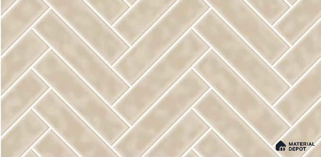 Faux Subway Wall Tile TL 07867 Soft Serene 2 ft x 1 ft Ceramic Glossy Finish - 9 mm | Suitable for Kitchen, Bathroom & Balcony Walls | Please Expect a Slight Variation of Pattern