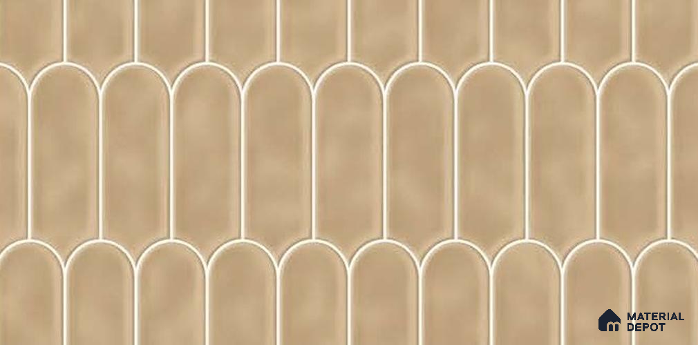 Faux Subway Wall Tile TL 07866 Warm Subtle 2 ft x 1 ft Ceramic Glossy Finish - 9 mm | Suitable for Kitchen, Bathroom & Balcony Walls | Minimum 2-3 mm Spacer Mandatory for Installation | Please Expect a Slight Variation of Pattern