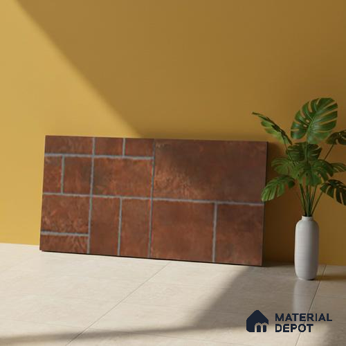 Stone Look Floor Tile TL 10380 C Aspire Cotto 2 ft x 1 ft Matte Finish Vitrified Tile - 12 mm | Suitable For living Room, Bedroom, Bathroom