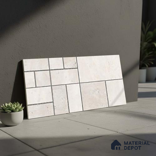 Stone Look Floor Tile TL 10380 D Aspire Crema 2 ft x 1 ft Matte Finish Vitrified Tile - 12 mm | Suitable For living Room, Bedroom, Bathroom