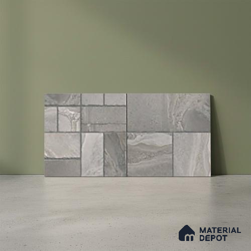 Stone Look Floor Tile TL 10380 F Aspire Grist 2 ft x 1 ft Matte Finish Vitrified Tile - 12 mm | Suitable For living Room, Bedroom, Bathroom
