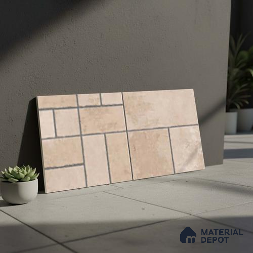 Stone Look Floor Tile TL 10380 J Aspire Wheat 2 ft x 1 ft Matte Finish Vitrified Tile - 12 mm | Suitable For living Room, Bedroom, Bathroom