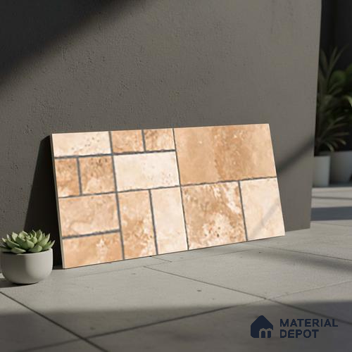 Stone Look Floor Tile TL 10380 Aspire Beige 2 ft x 1 ft Matte Finish Vitrified Tile - 12 mm | Suitable For living Room, Bedroom, Bathroom