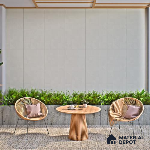 Grey Punch Wall Tile TL 07428 L Prestige Royal Triad Elemento Gris 4 ft x 2 ft Vitrified Matte Finish - 9 mm |  Suitable for Living Room, Bedroom, Bathroom