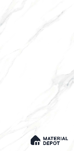 Floor & Wall Tile TL 07870 Calacatta Garima 4 ft x 2 ft Vitrified Glossy Finish - 9 mm | Suitable for Living Room, Bedroom & Dining | Random 3