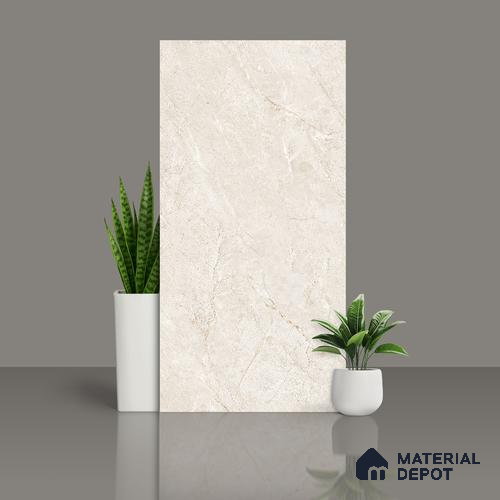 Floor & Wall Tile TL 07838 Rock Endless Antolia Beige 4 ft x 2 ft Vitrified Carving Matte Finish - 9 mm | Suitable for Kitchen, Bathroom, Living Room & Bedroom | Random 6