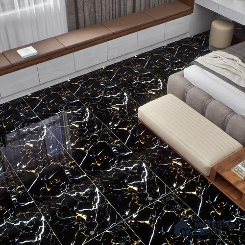 Marble Floor & Wall Tile TL 07502 Rossa Back 4 ft x 2 ft High Gloss Finish Vitrified Tile - 9 mm | Suitable for Living Room, Bedroom & Bathroom