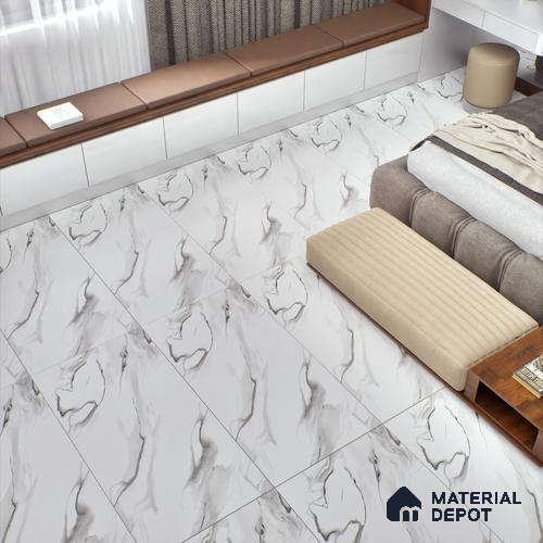 Marble Floor & Wall Tile TL 07501 Maicao Satvario 4 ft x 2 ft Carving Matte Finish Vitrified Tile - 9 mm | Suitable for Living Room, Bedroom & Bathroom