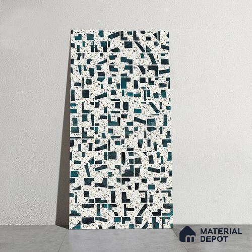 Multi Colour Highlighter Wall Tile TL 08781  Art Stone Decor 4 ft x 2 ft Vitrified Carving Matte Finish - 9 mm | Suitable for Living Room, Bedroom, Bathroom