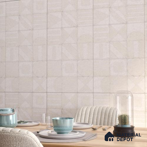 Highlighter Wall Tile TL 07493 Titania Decor 4 ft x 2 ft Carving Matte Finish Vitrified Tile - 9 mm | Suitable for Living Room, Bedroom & Bathroom
